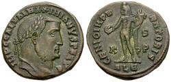 Ancient Coins - Galerius (AD 305-311) Æ Follis / Genius
