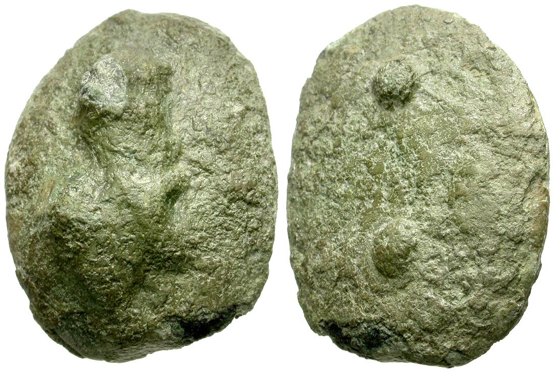 Italian Cast Coinage. Umbria Æ Sextans | Roman Republican Coins