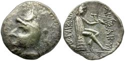 Ancient Coins - Kings of Parthia. Mithradates I (171-138 BC) AR Drachm / Archer