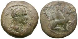 Ancient Coins - Hadrian (AD 117-138). Egypt. Alexandria Æ Obol / Griffin
