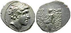 Ancient Coins - Seleukid Kingdom. Alexander I Balas (152-145 BC) AR Drachm / Apollo