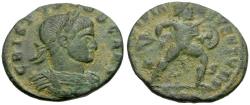 Ancient Coins - Crispus, Caesar (AD 317-326) Æ3 / Mars