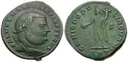 Ancient Coins - Galerius, as Caesar (AD 293-305) Æ Follis / Genius