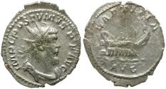 Ancient Coins - Postumus (AD 260-269) AR Antoninianus / Galley