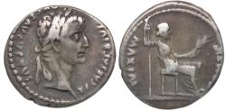 Ancient Coins - Tiberius (AD 14-37) AR Denarius / 'Tribute Penny' of the Bible