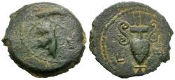 Ancient Coins - Judaea. Roman Procurators. Valerius Gratus (AD 15-26) Æ Prutah / Amphora
