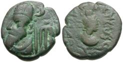 Ancient Coins - Kings of Elymais. Orodes III (2nd Century AD) Æ Drachm / Artemis