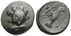 Ancient Coins - Euboia. Chalkis &#198;14 / Eagle