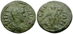 Ancient Coins - Gordian III (AD 238-244). Islands off Ionia. Samos Æ21 / Tyche