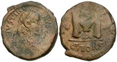 Ancient Coins - *Sear 217* Byzantine Empire. Justinian I (AD 527-565) Æ Follis