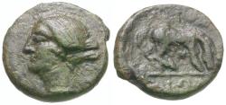 Ancient Coins - Thessaly. Larissa Æ12 / Horse