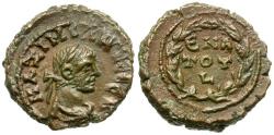 Ancient Coins - Maximian (AD 286305). Egypt. Alexandria Æ Tetradrachm / Date within Wreath