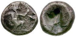 Ancient Coins - Persian Empire. Achaemenids. Time of Xerxes II - Artaxerxes II (420-375 BC) AR 1/4 Siglos
