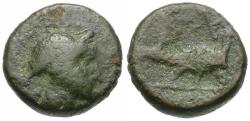 Ancient Coins - Islands off Ionia. Samos Æ15 / Peacock