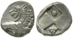 Ancient Coins - Thrace. Chersonesos. Imitative AR Hemidrachm / Grape Bunch