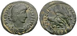 Ancient Coins - Constantius II (AD 337-361) Æ3 / Fallen Horseman