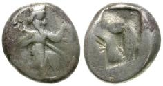Ancient Coins - Persian Empire. Achaemenids. Time of  Xerxes II - Ataxerxes II (420-375 BC) AR Siglos