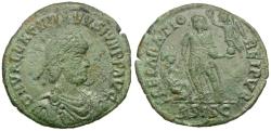 Ancient Coins - Valentinian II (AD 375-392) Æ Maiorina / Kneeling Woman