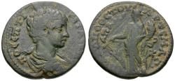Ancient Coins - Geta, as Caesar (AD 198-209). Phrygia. Apameia Æ24 / Tyche
