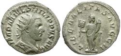 Ancient Coins - Philip I (AD 244-249) AR Antoninianus / Liberalitas