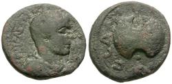 Ancient Coins - Gallienus (AD 253-268). Coele-Syria. Damascus Æ22 / Agonistic Crown