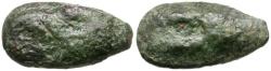 Ancient Coins - Sicily. Akragas &#198; Cast Onkia / Crab Claw