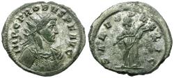 Ancient Coins - Probus (AD 276-282) Silvered Æ Antoninianus / Salus