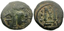 Ancient Coins - Arab-Byzantine. Early Calphate Æ Fals / Bilingual Series