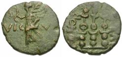 Ancient Coins - Macedonia. Philippi. Pseudo-autonomous Æ17 / Standards