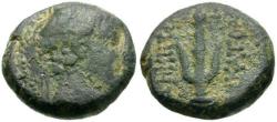 Ancient Coins - Seleukid Kings. Demetrios II Nikator, first reign (146-138 BC) Æ16 / Anchor