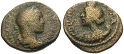 Ancient Coins - Severus Alexander (AD 222-235). Arabia. Bostra Æ22 / Bust of Tyche