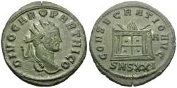 Ancient Coins - Divus Carus (died AD 283) Æ Antoninianus / Altar