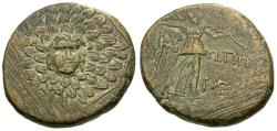 Ancient Coins - Paphlagonia. Sinope. Time of Mithradates VI (120-63 BC) Æ21 / Aegis