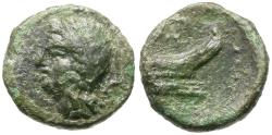 Ancient Coins - Sicily. Panormos Æ12 / Prow