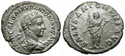 Ancient Coins - Elagabalus (AD 218-222) AR Denarius / Salus
