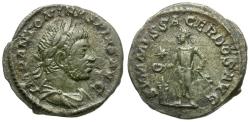 Ancient Coins - Elagabalus (AD 218-222) AR Denarius / Emperor Sacrificing
