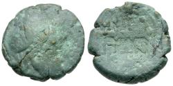 Ancient Coins - Macedon. Amphipolis Æ18 / Club