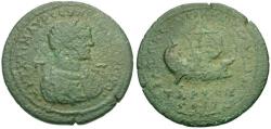 Ancient Coins - Caracalla (AD 198-217). Cilicia. Tarsos Æ34 / Galley