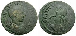 Ancient Coins - Philip II, as Caesar (AD 244-247). Lydia. Saitta Æ23 / Tyche