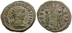 Ancient Coins - Probus (AD 276-282) Æ Antoninianus / Orbis Terraria