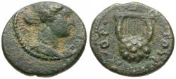 Ancient Coins - Seleucis and Pieria. Antiochia ad Orontem. Pseudo-autonomous Æ16 / Lyre