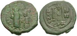 Ancient Coins - *Sear 805* Byzantine Empire. Heraclius (AD 610-641) Æ Follis