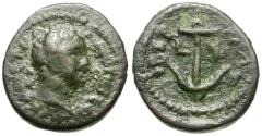 Ancient Coins - Trajan (AD 98-117). Judaea. Galilee. Tiberias Æ14 / Anchor
