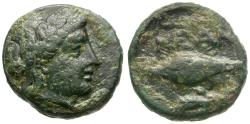 Ancient Coins - Troas. Neandria Æ9 / Barley Grain