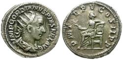 Ancient Coins - Gordian III (AD 238-244) AR Antoninianus / Apollo