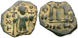 Ancient Coins - *Sear 1005* Byzantine Empire. Constans II (AD 641-668) Æ Follis