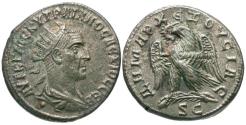 Ancient Coins - Trajan Decius (AD 249-251). Seleucis and Pieria. Antiochia ad Orontem Billon Tetradrachm / Eagle