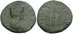 Ancient Coins - Julia Domna (AD 193-217). Moesia Inferior. Marcianopolis Æ25  / Three Graces