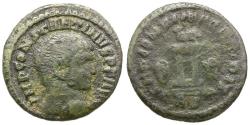 Ancient Coins - Constantine I the Great (AD 310-337) Æ Quarter Follis / Wisdom of the Prince