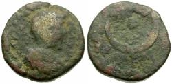 Ancient Coins - Commodus (AD 177-192). Mesopotamia. Carrhae Æ19 / Crescent